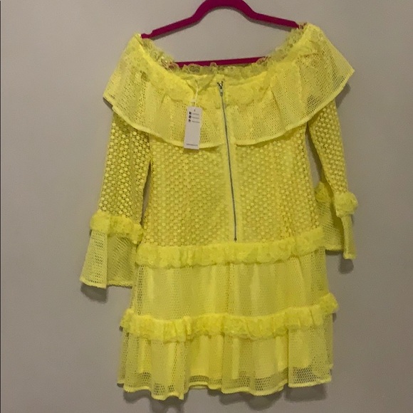 Yellow off shoulder dress - Picture 11 of 11
